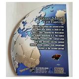 Kirill Kaprizov Metal Die Cut 2021-22 Skybox Metal Universe Planet Metal #PM-8 Minnesota Wild Hockey Card