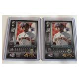 Barry Bonds 2 Card Metal Baseball Lot