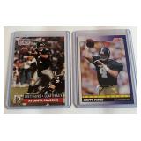 Brett Favre 2 RC Lot Rookie Football Cards