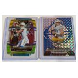 Justin Herbert 2 Card Refractor Football Lot