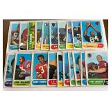 1968 Topps Football 20 Card Vintage Lot w/ Stars