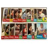 1963 Topps Baseball 20 Card Vintage Lot