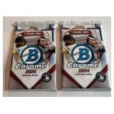 2 Packs -  2024 Bowman Chrome Baseball Cards