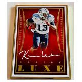 Kendall Wright Auto /25 2015 Panini Luxe #LA-KW Metal Card, Numbered 11/25, RARE Signed Football Card