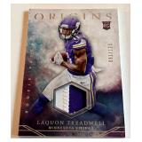 LaQuon Treadwell RC Patch /125 2016 Origins #RP-LT, numbered 091/125, Rookie Minnesota Vikings Football Card