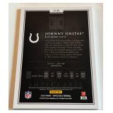 Johnny Unitas /75 2016 Impeccable #31, numbered 14/75 Football Card