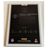 Archie Manning /25 2016 Impeccable #80, numbered 06/25, RARE Football Card
