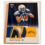 Jordan Todman RC Quad-Color Nasty Patch Relic 2011 Topps Rookie Patch #HRP-JT Football Card