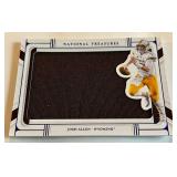 Josh Allen /75 Jumbo Patch 2022 National Treasures Collegiate #SIL-JAL, numbered 41/75, Football Card