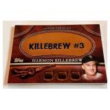 Harmon Killebrew Leather Nameplate 2011 Topps #MGL-HK Minnesota Twins Baseball Card