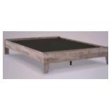 Queen Platform Bed - Color: Whitewash