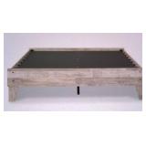 Queen Platform Bed - Color: Whitewash
