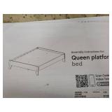 Queen Platform Bed - Color: Whitewash
