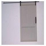 Millbrooke PVC Sliding Barn Door with Hardware Kit White