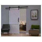 Millbrooke PVC Sliding Barn Door with Hardware Kit White