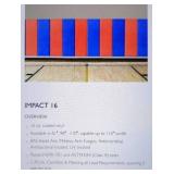 75 Yard Roll of Impact Premium Coated 16 Vinyl in Rich Red