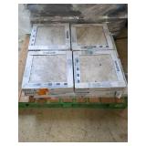 12 Boxes of 8 18in x 18in glazed porcelain tiles