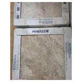12 Boxes of 8 18in x 18in glazed porcelain tiles
