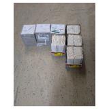 Lot of 7 Daltile 2-inch x 6-inch Radius Bullnose Ceramic Wall Tile Trim - Bright White