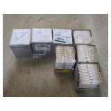 Lot of 7 Daltile 2-inch x 6-inch Radius Bullnose Ceramic Wall Tile Trim - Bright White