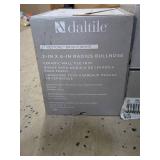 Lot of 7 Daltile 2-inch x 6-inch Radius Bullnose Ceramic Wall Tile Trim - Bright White
