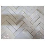 2 Boxes of Herringbone Polished Backsplash Tiles
