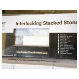 4 Boxes of Interlocking Stacked Stone Panels