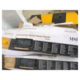 16 Plus 2 Damaged Boxes of Interlocking Stacked Stone Panels