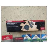 Roberts Flooring Installation Kit and 5 4pc 1/2" x 12" Jolly Ceramic Wall Tile Trim Pieces