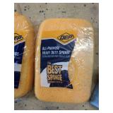 2 Qep All Purpose Sponges and a Microfiber Cloth