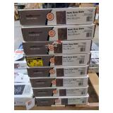 Lot of 8 TrafficMASTER Dark Grey Slate Peel and Stick Vinyl Tiles - 12" x 12"
