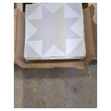 Universal 12x12 Waterproof Star Pattern Vinyl Floor Tiles - Set of 30
