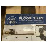 Peel and Stick Vinyl Floor Tiles - Biscotto Design, 10 Tiles
