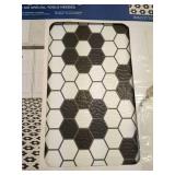 Peel and Stick Vinyl Floor Tiles - Biscotto Design, 10 Tiles