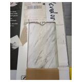 3 Boxes of 10 Carrara Marble Peel and Stick Tiles - 12 x 24 inches