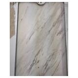 3 Boxes of 10 Carrara Marble Peel and Stick Tiles - 12 x 24 inches