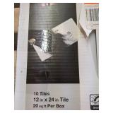 3 Boxes of 10 Carrara Marble Peel and Stick Tiles - 12 x 24 inches