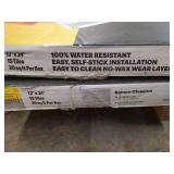 Lot of 2 Boxes of 12x24-inch Self-Stick Vinyl Flooring Tiles - 30 Sq Ft Per Box
