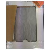 8 Boxes of 12 x 24 Inch Grey Linear Peel and Stick Tiles (10 Tiles Per Box)