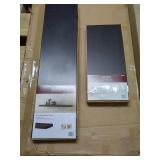Set of 2 Decorative Shelves with Espresso Finish - 42in and 24in