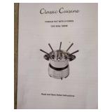 u1 - Classic Cuisine Fondue Pot with 6 Forks