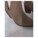u1 - Womenâs Memory Foam Ankle Booties Size 6.5 - Tan Suede Style