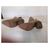 u1 - Womenâs Memory Foam Ankle Booties Size 6.5 - Tan Suede Style