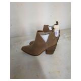 u1 - Womenâs Memory Foam Ankle Booties Size 6.5 - Tan Suede Style