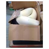 Mixed Lot of Unsold/Damaged/ Missing Parts Items Including Portable Air Tank, Trash Can, Lamp, and More