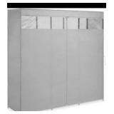 T3 - Whitmor Covered Wardrobe With Storage Shelves