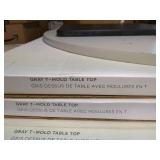 8 WorkPro Gray T-Mold Table Tops