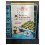 3 - Set of 2 Burpee Superseed 36 Cell Pop-Out and Reusable Seed Starting Trays