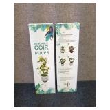 3 - Set of Bendable Coir Poles for Plant Support