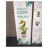 3 - Set of Bendable Coir Poles for Plant Support